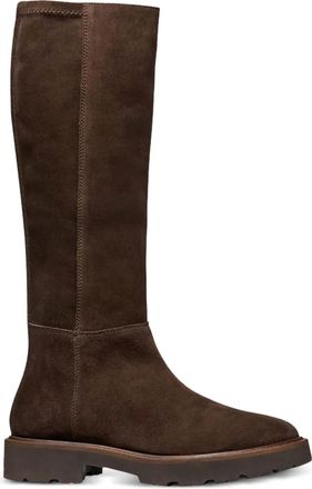 Geox Norize suède knielaarzen - Bruin