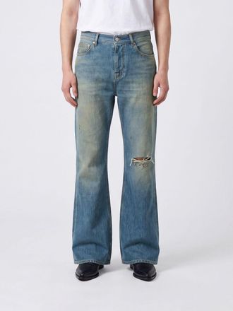 Amiri Five-Pocket Distressed-Effect Flared Denim Jeans
