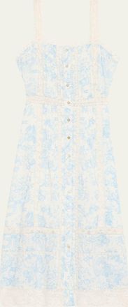 LoveShackFancy Judalon Cotton Midi Dress