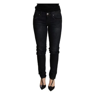 Acht Skinny Jeans, female, Black, Size: W26 Low Waist Skinny Denim Trouser