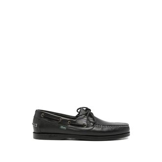 Paraboot Sailor Shoes, male, Black, Size: 10 1/2 US Barth Marine
