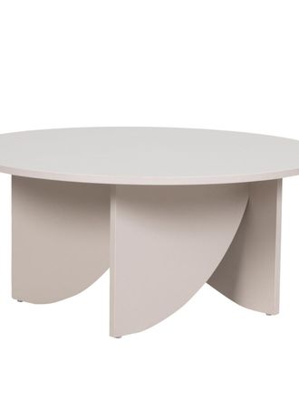 Kenay Home Mesa de centro efecto madera gris 80 cm x 80 cm