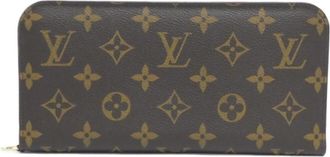 Louis Vuitton Marron Rouge Coated Canvas Long Wallet (Bi-Fold) (Pre-Owned)