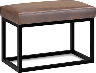 Simpli Home Reynolds 26In Contemporary Rectangle Small Bench