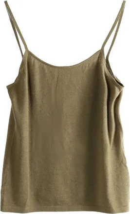 Uma Wang x 1436 sleeveless knitted tank top - women - Cashmere - M - Brown