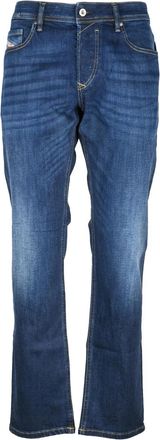 Diesel Blue Button Straight Jeans