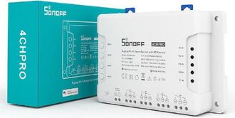 Trade Shop Trade Shop - Interruttore Smart Wifi 4gang 4ch Casa Intelligente Alexa Google Sonoff 4chpror3
