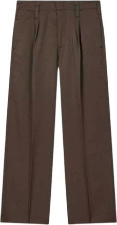 Paul Smith Wijde broek - Heren - Broeken - Bruin - Maat: W34 Wol