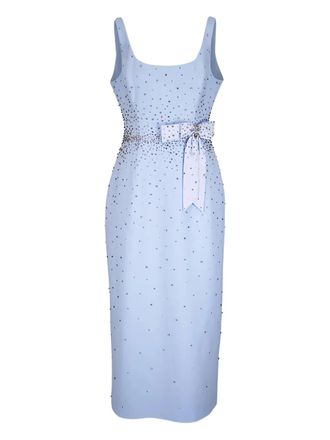 Carolina Herrera crystal-embellished midi dress - Blue
