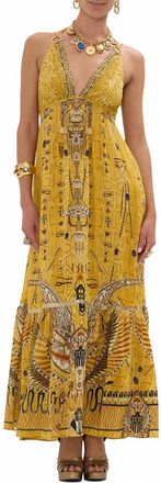 Camilla Tiered Dress With Hardware In Valley Of The Kings