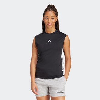 adidas Tanktop ADIDAS SPORTSWEAR W 3S SJ TK, Damen, Gr. XXL, schwarz-weiss (schwarz, wei&szlig;), Obermaterial: 100% Baumwolle, Rundhals, Tops Tanktop