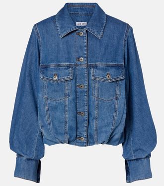 Loewe Gathered denim jacket