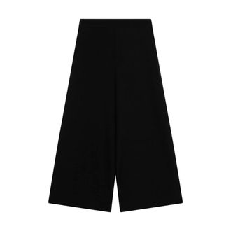 Chlo&eacute; Tailored Wide-Leg Wool Crepe Trousers - female - Chlo&eacute; - Wide Trousers - Black - XS - Trousers