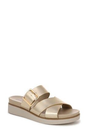 Life Stride Getaway Platform Slide Sandal in Gold at Nordstrom Rack, Size 8.5