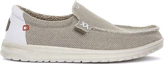 Hey Dude Gevlochten Mocassin Schoen - Heren - Loafers - Beige - 41 EU - Katoen - Schoenen
