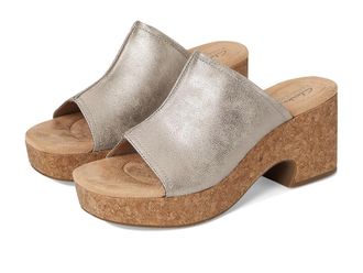 Clarks Nerisa Vine Womens Sandals Taupe Metallic Synthetic : 10 B - Medium