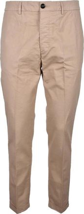 Truenyc Beige Stretch Cotton Pants