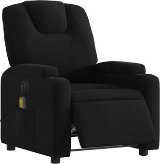 vidaXL Sill&oacute;n Reclinable De Masaje El&eacute;ctrico Tela Negro Vidaxl