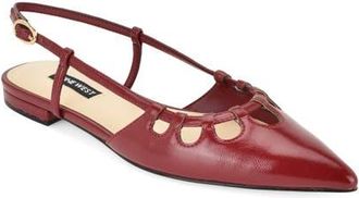 Nine West Harra Pointed Toe Flat in Medium Med at Nordstrom, Size 6.5