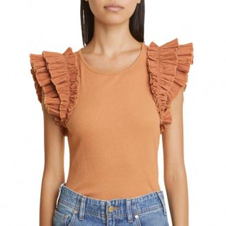 Ulla Johnson Womens Lilo Top In Chestnut