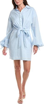 Rene Ruiz Tie-Front Shirtdress