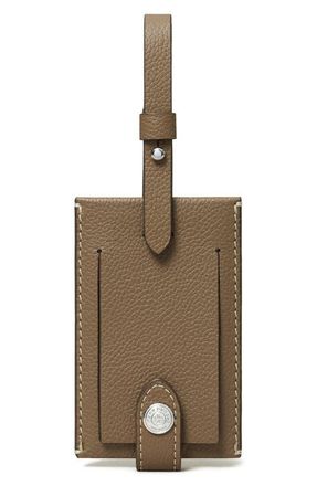 Tory Burch Leather Luggage Tag in Wild Mushroom at Nordstrom