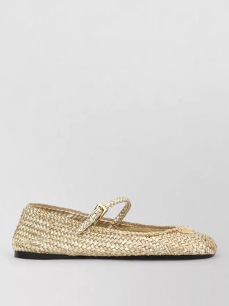 Prada leather ballerina shoes