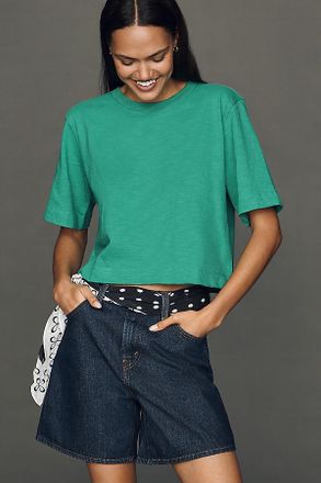 Maeve Corey Cotton Boxy Tee