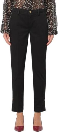 Liu Jo Slim-fit Broeken - Dames - Slim Fit Broeken - Zwart - W26 - Katoen - Broeken