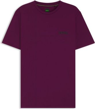 BOSS Active stretch-jersey slim-fit T-shirt with moisture management