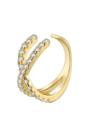 BEN ONI Pave X Ear Cuff in Gold at Nordstrom