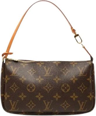 Louis Vuitton Pre-owned Shoulder Bags, female, Brown, Size: ONE SIZE Pre-owned Canvas Shoulder Bag
