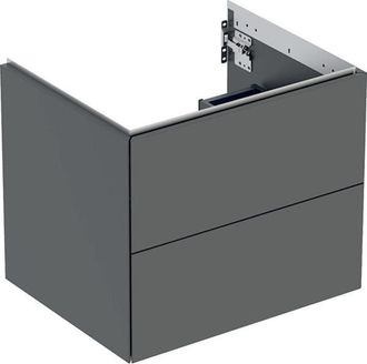 Keramag Geberit One Mueble Bajo Lavabo, 2 Cajones, 59.2x50.4x47cm