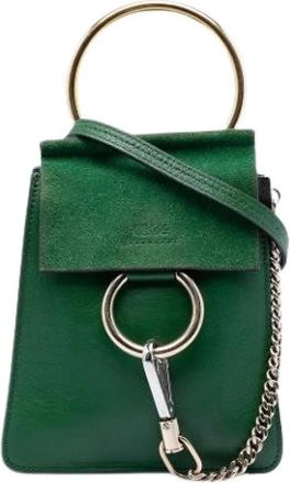 Chlo&eacute; Pre-owned Mini Bags, female, Green, Size: ONE SIZE Pre-owned Faye Bracelet Bag