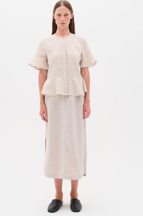 Inwear Korte mouwen shirt Regular fit Haze Melange beige