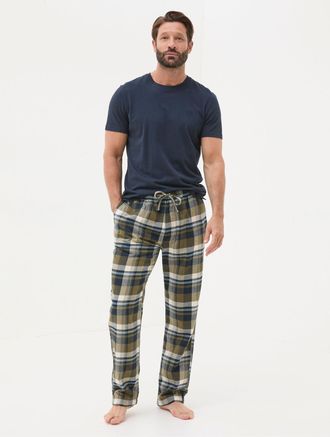 Fat Face FatFace Hambrook Green Check Pyjama Bottoms