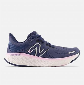 New Balance Womens Fresh Foam X 1080V12 Running Shoes In Blue Pink