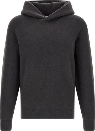 Christophe Lemaire Grey Knitted Hood Sweater