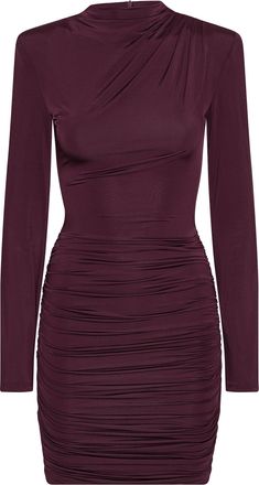 Rotate Winetasting Drapey Viscose Mini Dress