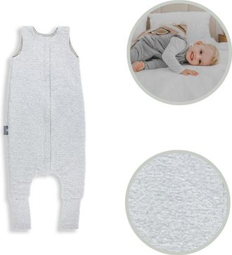 OEM Saco De Dormir Con Piernas, Talla M (3-5 A&ntilde;os), Color Gris