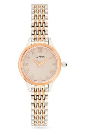 Balmain de Balmain Bracelet Watch, 25mm in Two Tone Steel Rose Pvd at Nordstrom