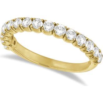 Allurez Wedding Band Anniversary Ring in 14k in Yellow Gold at Nordstrom, Size 10