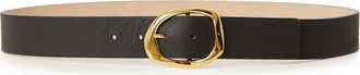 B-Low The Belt Edmond Mini Leather Belt in Black Gold at Nordstrom, Size X-Small