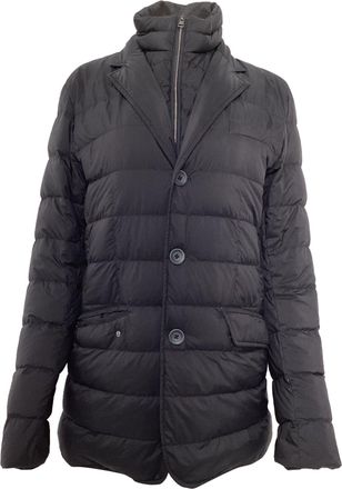 Herno Legend Down Blazer with Removable Bib in Black Polyamide