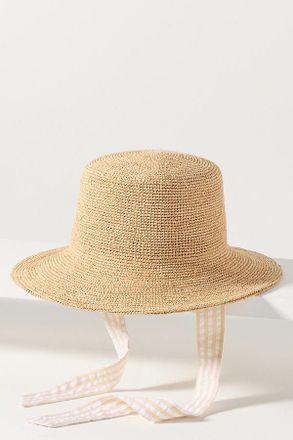 Wyeth Nyc Crochet Raffia Bucket Hat