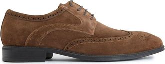 Sole Mens Ldn Guard Brogue Shoes - Tan Suede - Size UK 12