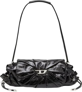 Diesel Scrunch-D Shoulder S - - Bags - Donna - Nero - ONE SIZE
