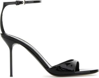 PARIS TEXAS Womens Black Leather Lidia Sandals - Size EU 41