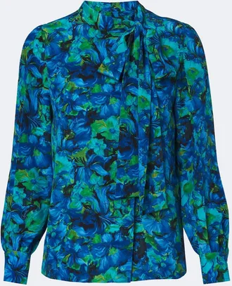 Gucci Floral silk georgette blouse