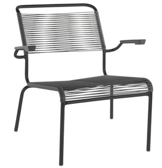 Schubiger M&ouml;bel Spaghetti-Lounger S&auml;ntis mit Armlehnen